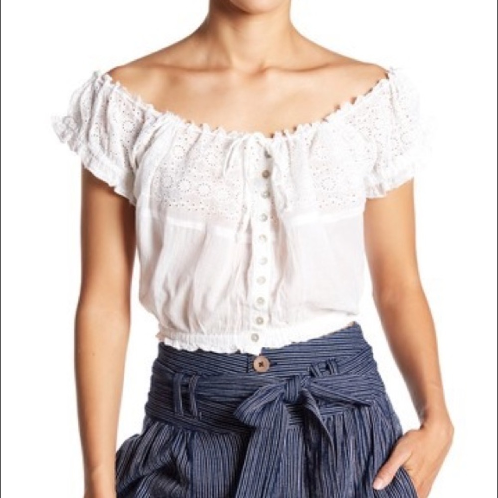 Free people off the shoulder top